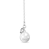 Thumbnail Image 2 of Enchanted Disney Tinker Bell Malachite and 1/10 CT. T.W. Diamond Pendant in Sterling Silver - 19"
