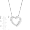 Thumbnail Image 3 of 1 CT. T.W. Lab-Grown Diamond Heart Pendant in Sterling Silver (F/VS2)