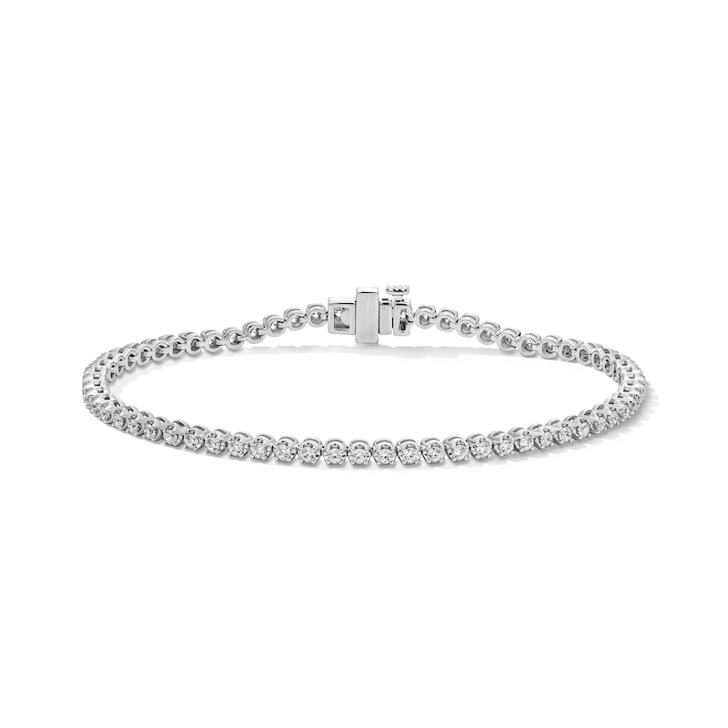 Main Image 1 of 5 CT. T.W. Certified Lab-Grown Diamond Tennis Bracelet in Sterling Silver (F/VS2)