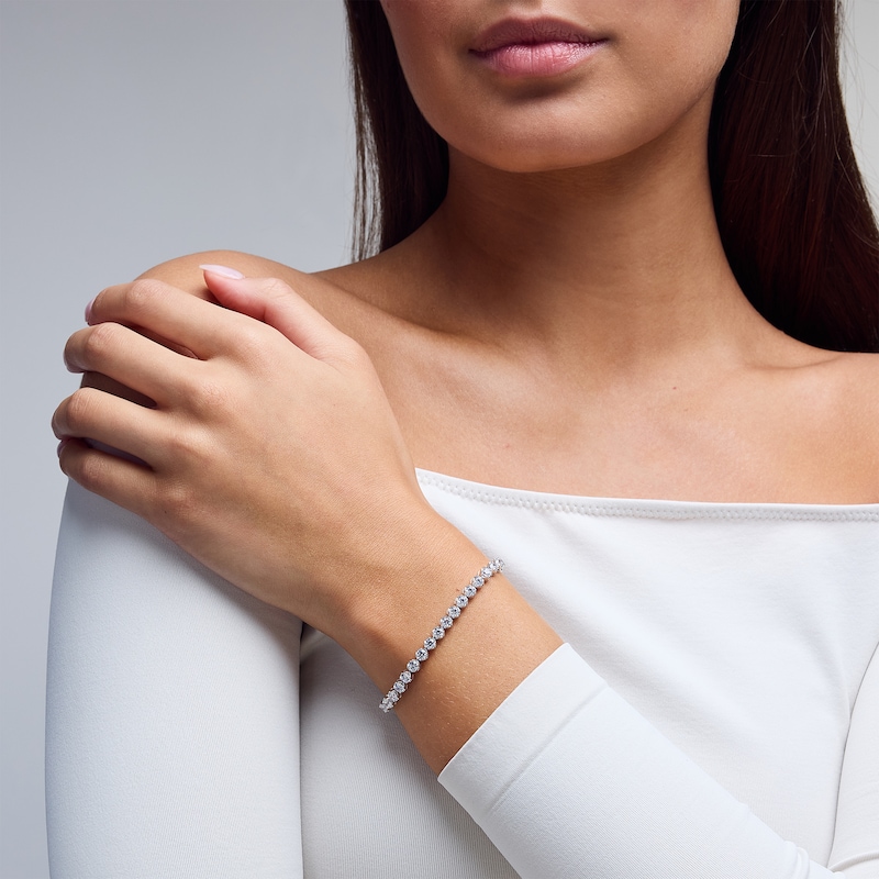 Main Image 2 of 5 CT. T.W. Certified Lab-Grown Diamond Tennis Bracelet in Sterling Silver (F/VS2)