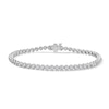 Thumbnail Image 1 of 3 CT. T.W. Certified Lab-Grown Diamond Tennis Bracelet in Sterling Silver (F/VS2)