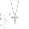 Thumbnail Image 3 of 1/2 CT. T.W. Certified Lab-Grown Diamond Cross Pendant in Sterling Silver (F/VS2)