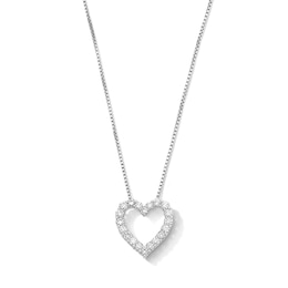 1/2 CT. T.W. Certified Lab-Grown Diamond Heart Pendant in Sterling Silver (F/VS2)