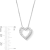 Thumbnail Image 2 of 1/2 CT. T.W. Certified Lab-Grown Diamond Heart Pendant in Sterling Silver (F/VS2)