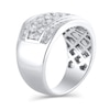 Thumbnail Image 2 of 2 CT. T.W. Certified Lab-Grown Diamond Multi-Row Ring in 10K White Gold (F/VS2)