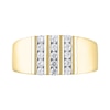 Thumbnail Image 3 of 5/8 CT. T.W. Certified Lab-Grown Diamond Triple Row Column Ring in 10K Gold (F/VS2)