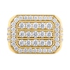 Thumbnail Image 3 of 3 CT. T.W. Octagon-Shaped Certified Lab-Grown Multi-Diamond Frame Ring in 10K Gold (F/VS2)