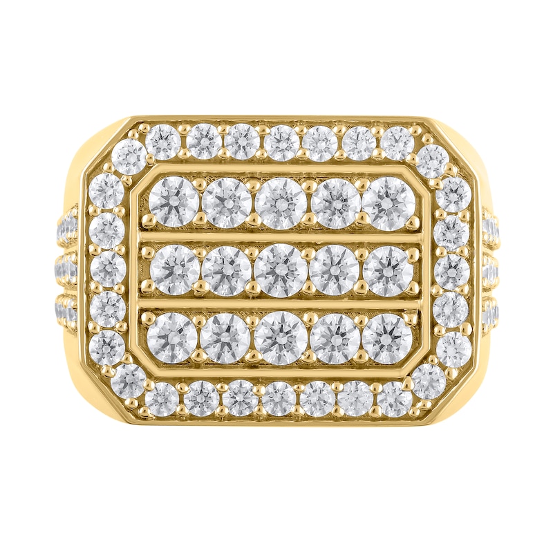 Main Image 3 of 3 CT. T.W. Octagon-Shaped Certified Lab-Grown Multi-Diamond Frame Ring in 10K Gold (F/VS2)