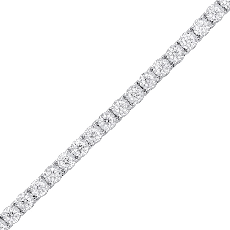 Main Image 2 of 5 CT. T.W. Certified Lab-Grown Diamond Miracle Tennis Bracelet in 10K White Gold (F/VS2) - 8.5"