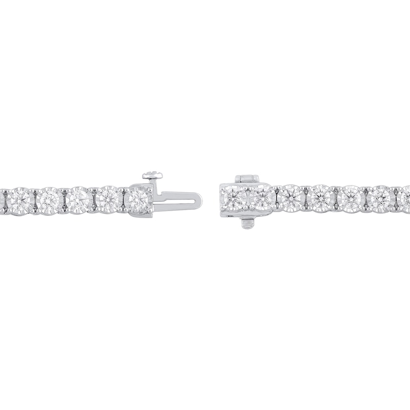 Main Image 3 of 5 CT. T.W. Certified Lab-Grown Diamond Miracle Tennis Bracelet in 10K White Gold (F/VS2) - 8.5"