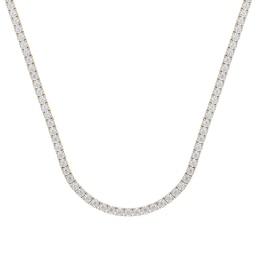 8 CT. T.W. Certified Lab-Grown Diamond Miracle Tennis Necklace in 10K Gold (F/VS2) - 22"