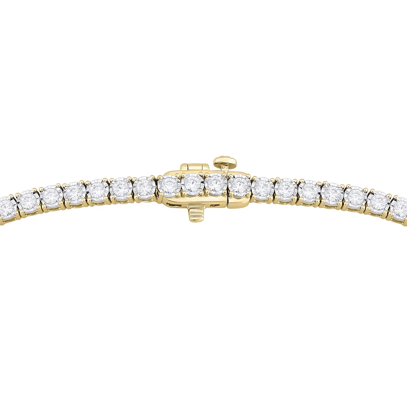Main Image 2 of 8 CT. T.W. Certified Lab-Grown Diamond Miracle Tennis Necklace in 10K Gold (F/VS2) - 22"