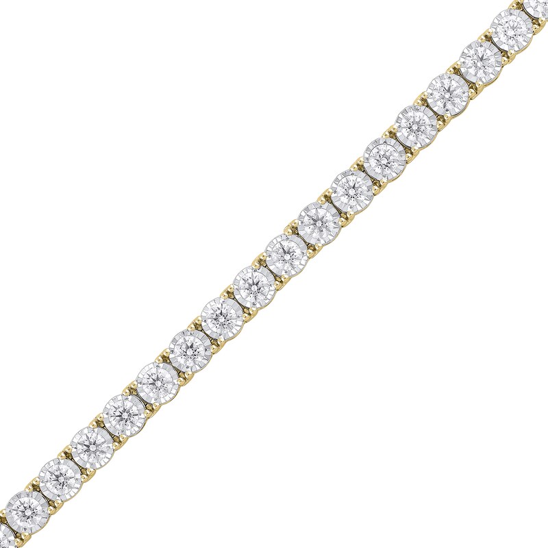 Main Image 2 of 3 CT. T.W. Lab-Grown Diamond Miracle Tennis Bracelet in 10K Gold (F/VS2) - 8.5"