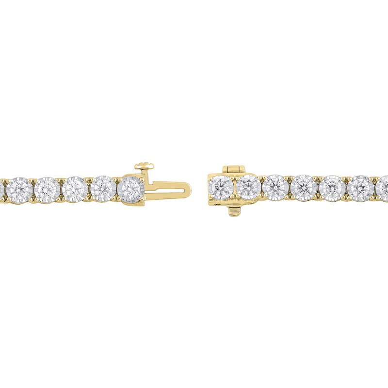 Main Image 3 of 3 CT. T.W. Lab-Grown Diamond Miracle Tennis Bracelet in 10K Gold (F/VS2) - 8.5"