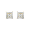 Thumbnail Image 1 of 1/2 CT. T.W. Certified Lab-Grown Multi-Diamond Rhombus Frame Stud Earrings in 10K Gold (F/VS2)