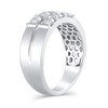 Thumbnail Image 2 of 1-1/3 CT. T.W. Certified Lab-Grown Diamond Stacked Band in 10K White Gold (F/VS2)