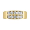 Thumbnail Image 2 of 1 CT. T.W. Certified Lab-Grown Diamond Double-Row Channel-Set Band in 10K Gold (F/VS2)