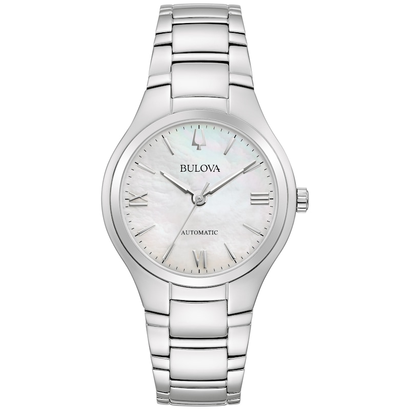 Main Image 1 of Ladies' Bulova Classic Automatic Watch with White Mother-of-Pearl Dial (Model: 96L301)