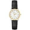 Thumbnail Image 1 of Ladies' Bulova Classic Sutton Diamond Accent Two-Tone Leather Strap Watch with Mother-of-Pearl Dial (Model: 98P225)