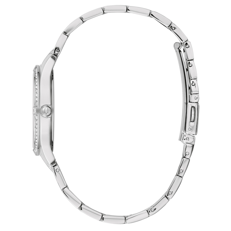 Main Image 2 of Ladies' Bulova Classic Crystal Accent Watch with White Mother-of-Pearl Dial (Model: 96L283)