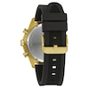 Thumbnail Image 3 of Men's Bulova Classic Gold-Tone IP Black Silicone Strap Chronograph Watch with Blue Dial (Model: 98A244)
