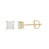 Thumbnail Image 1 of 3/4 CT. T.W. Princess-Cut Certified Lab-Grown Diamond Solitaire Stud Earrings in 14K Gold (F/VS2)