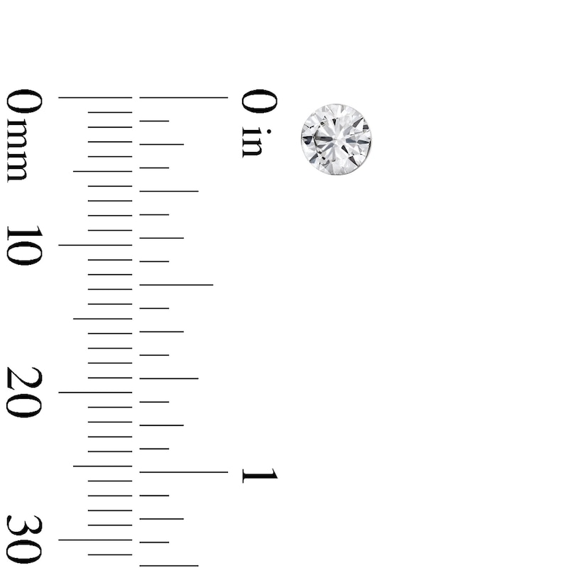 Main Image 2 of 2 CT. T.W. Certified Lab-Grown Diamond Solitaire Stud Earrings in 10K White Gold (F/VS2)