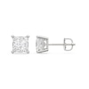 Thumbnail Image 1 of 3 CT. T.W. Princess-Cut Certified Lab-Grown Diamond Solitaire Stud Earrings in 14K White Gold (F/VS2)