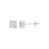 Thumbnail Image 1 of 1-1/2 CT. T.W. Princess-Cut Certified Lab-Grown Diamond Solitaire Stud Earrings in 14K White Gold (F/VS2)