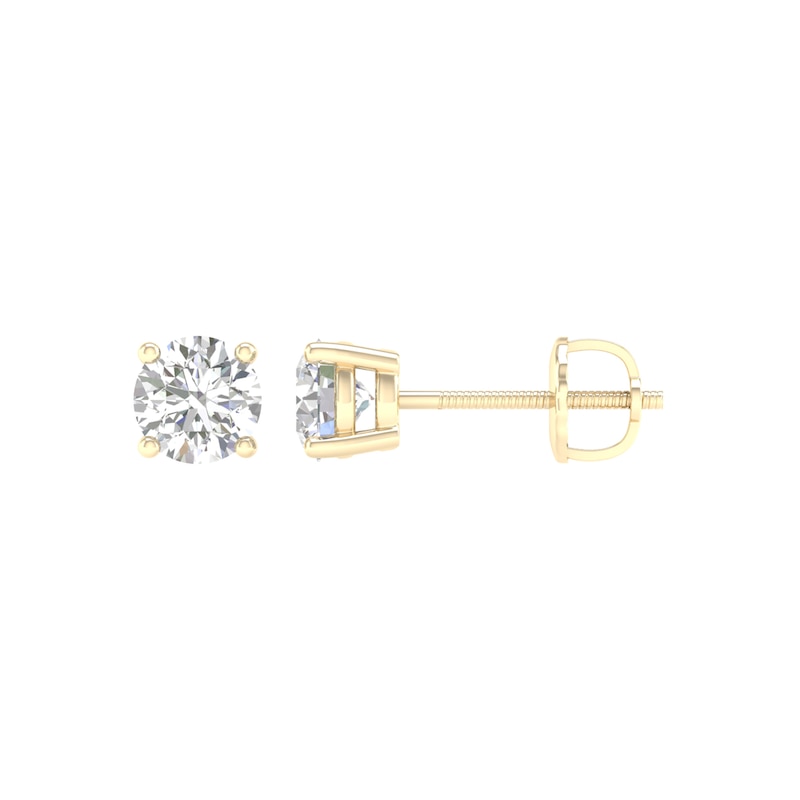 Main Image 1 of 3/4 CT. T.W. Certified Lab-Grown Diamond Solitaire Stud Earrings in 14K Gold (F/VS2)