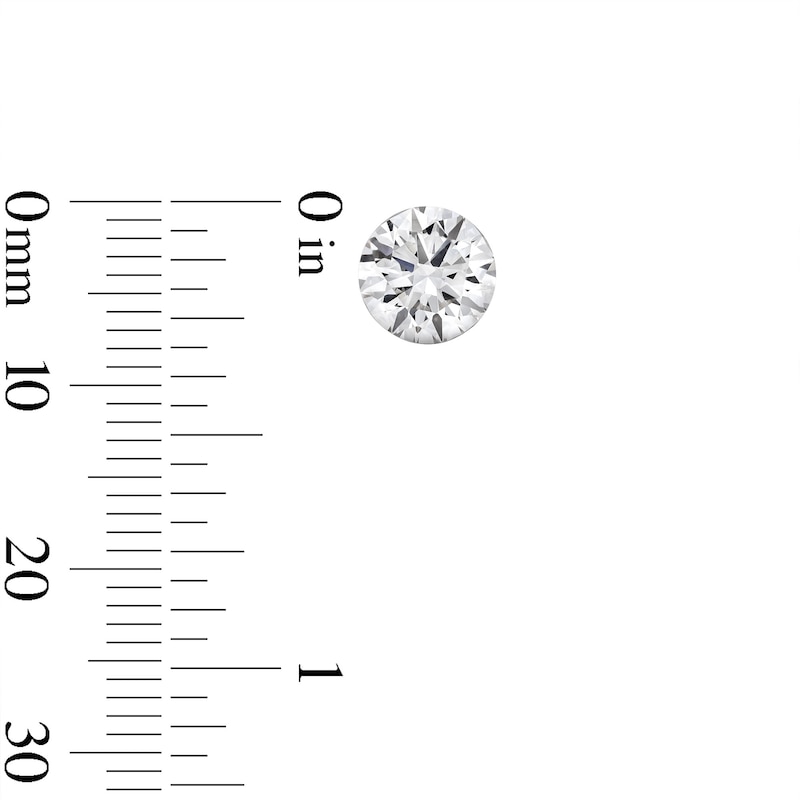 Main Image 2 of 3 CT. T.W. Certified Lab-Grown Diamond Solitaire Stud Earrings in 10K White Gold (F/VS2)