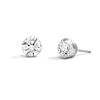 Thumbnail Image 1 of 4 CT. T.W. Certified Lab-Grown Diamond Solitaire Stud Earrings in 10K White Gold (F/VS2)