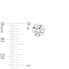 Thumbnail Image 2 of 4 CT. T.W. Certified Lab-Grown Diamond Solitaire Stud Earrings in 10K White Gold (F/VS2)