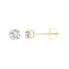 Thumbnail Image 1 of 1 CT. T.W. Certified Lab-Grown Diamond Solitaire Stud Earrings in 14K Gold (F/VS2)