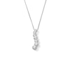 Thumbnail Image 1 of 1 CT. T.W. Lab-Grown Diamond Journey Pendant in 10K White Gold (F/VS2)
