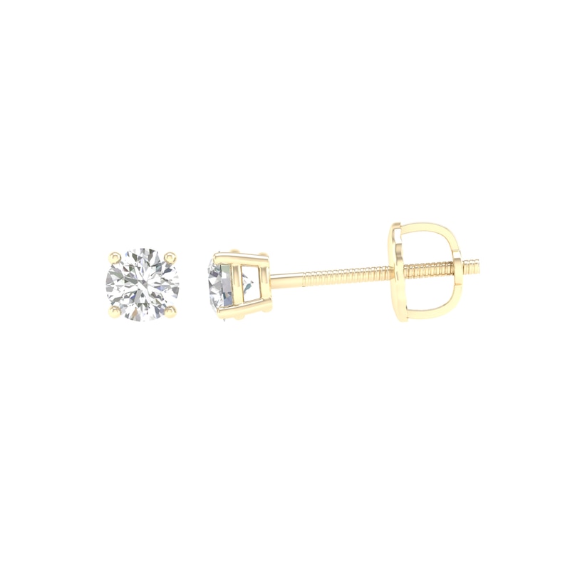 Main Image 1 of 1/2 CT. T.W. Certified Lab-Grown Diamond Solitaire Stud Earrings in 14K Gold (F/VS2)
