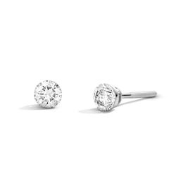 1/2 CT. T.W. Certified Lab-Grown Diamond Solitaire Stud Earrings in 10K White Gold (F/VS2)