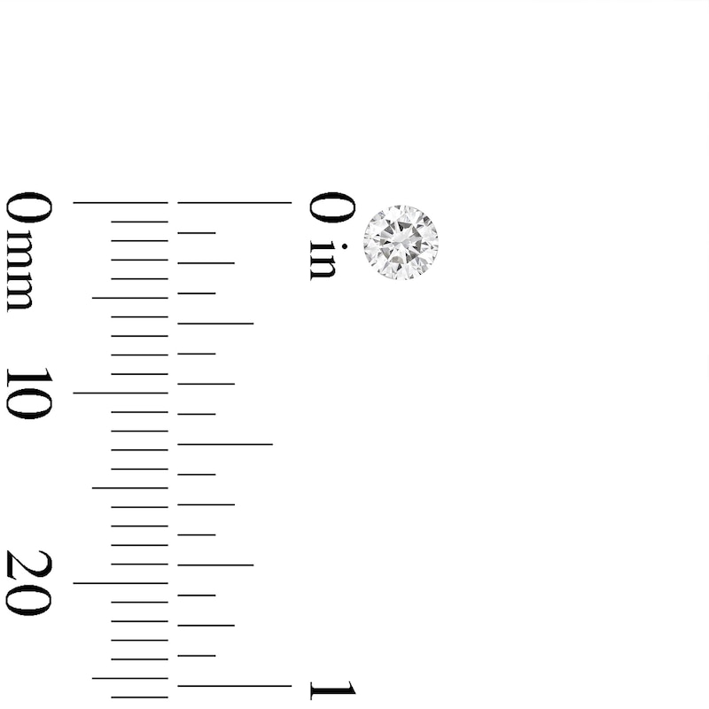Main Image 2 of 1/2 CT. T.W. Certified Lab-Grown Diamond Solitaire Stud Earrings in 10K White Gold (F/VS2)