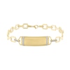 Thumbnail Image 1 of 1/4 CT. T.W. Diamond ID Bracelet in 10K Gold - 8.5"
