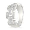 Thumbnail Image 3 of 1/2 CT. T.W. Diamond Chain Link Ring in Sterling Silver