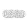 Thumbnail Image 3 of 7/8 CT. T.W. Multi-Diamond Multi-Row Band in 10K White Gold
