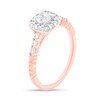 Thumbnail Image 2 of 5/8 CT. T.W. Diamond Cushion Frame Engagement Ring in 10K Rose Gold
