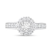Thumbnail Image 3 of 7/8 CT. T.W. Diamond Frame Engagement Ring in 14K White Gold