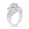 Thumbnail Image 2 of 1-7/8 CT. T.W. Multi-Diamond Triple Row Bypass Shank Engagement Ring in 14K White Gold
