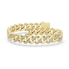 Thumbnail Image 1 of 3 CT. T.W. Certified Lab-Grown Diamond Curb Chain Bracelet in 10K Gold (F/VS2) - 8.5"