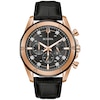 Thumbnail Image 3 of Men's Bulova Diamond Accent Two-Tone IP Leather Strap Chronograph Watch and Bracelet Box Set (Model: 98K117)
