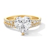 Thumbnail Image 1 of 2-3/4 CT. T.W. Heart-Shaped Certified Lab-Grown Diamond Bridal Set in 14K Gold (F/VS2)