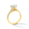 Thumbnail Image 2 of 2-3/4 CT. T.W. Heart-Shaped Certified Lab-Grown Diamond Bridal Set in 14K Gold (F/VS2)