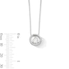 Thumbnail Image 3 of 5/8 CT. T.W. Certified Lab-Grown Diamond Frame Pendant in 10K White Gold (F/VS2) - 18"