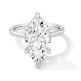 6 CT. Marquise-Cut Certified Lab-Grown Diamond Solitaire Engagement Ring in 14K White Gold (F/VS2)